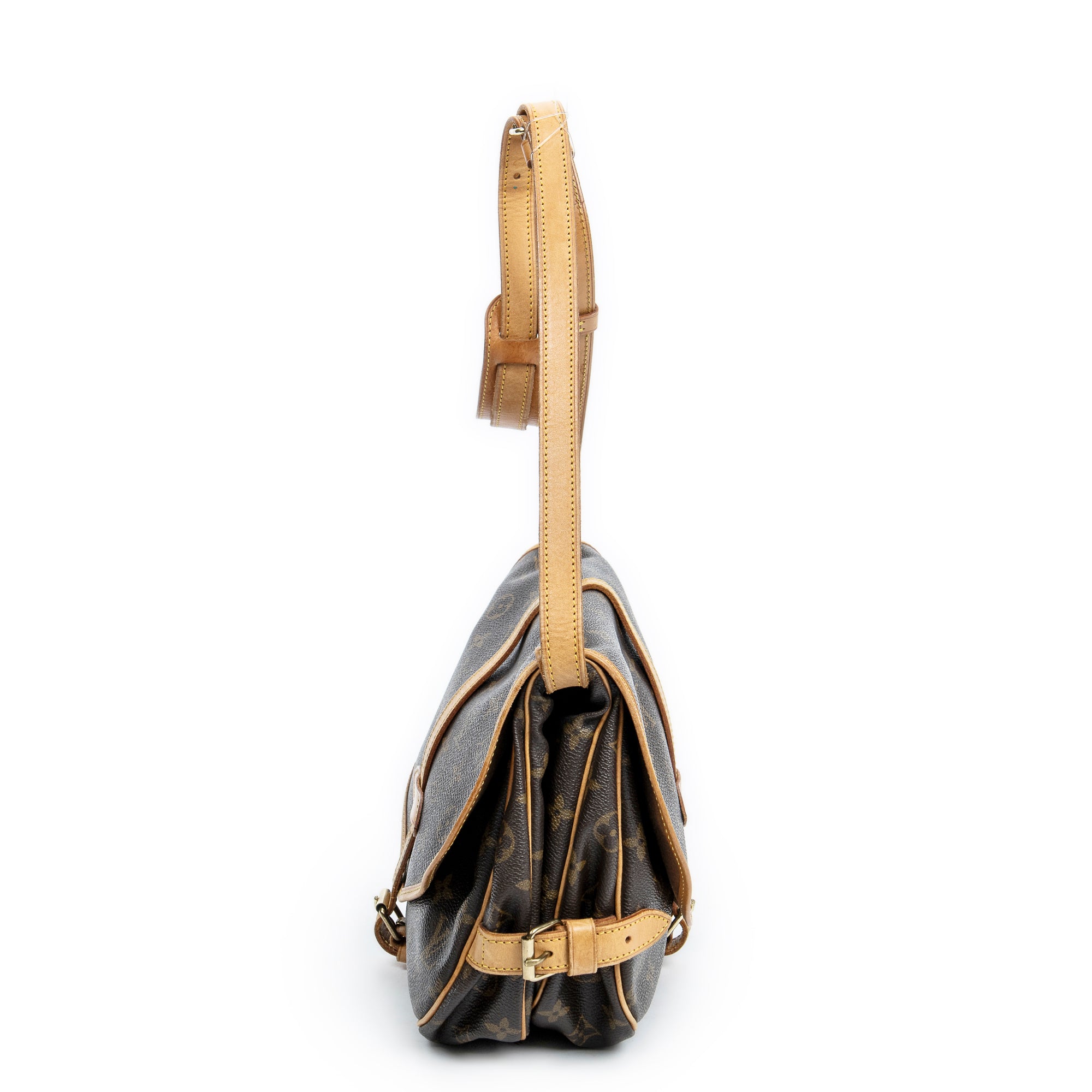 Shoulder Bag Saumur MM Brown Monogram Canvas