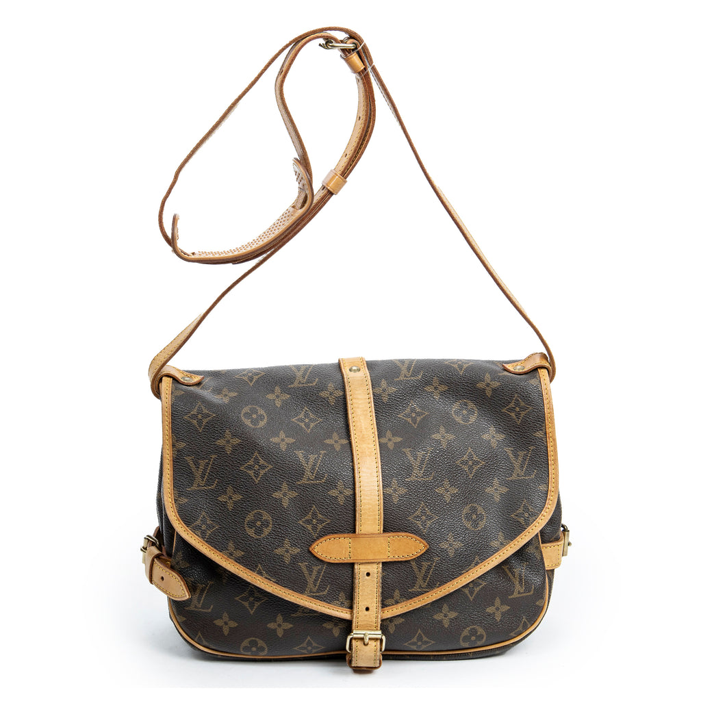 Shoulder Bag Saumur MM Brown Monogram Canvas