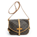 Shoulder Bag Saumur MM Brown Monogram Canvas