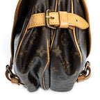Shoulder Bag Saumur MM Brown Monogram Canvas