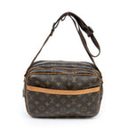 Shoulder Bag Reporter PM Brown Monogram Canvas