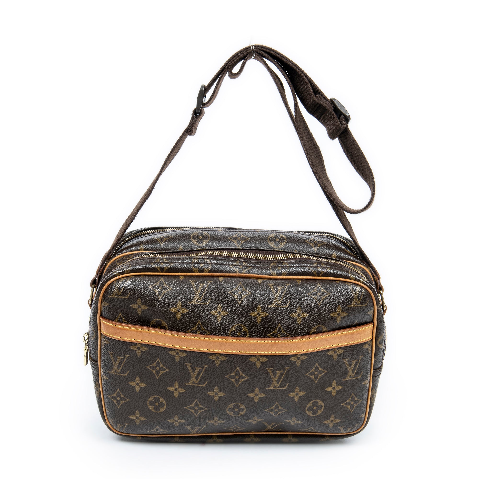 Shoulder Bag Reporter PM Brown Monogram Canvas