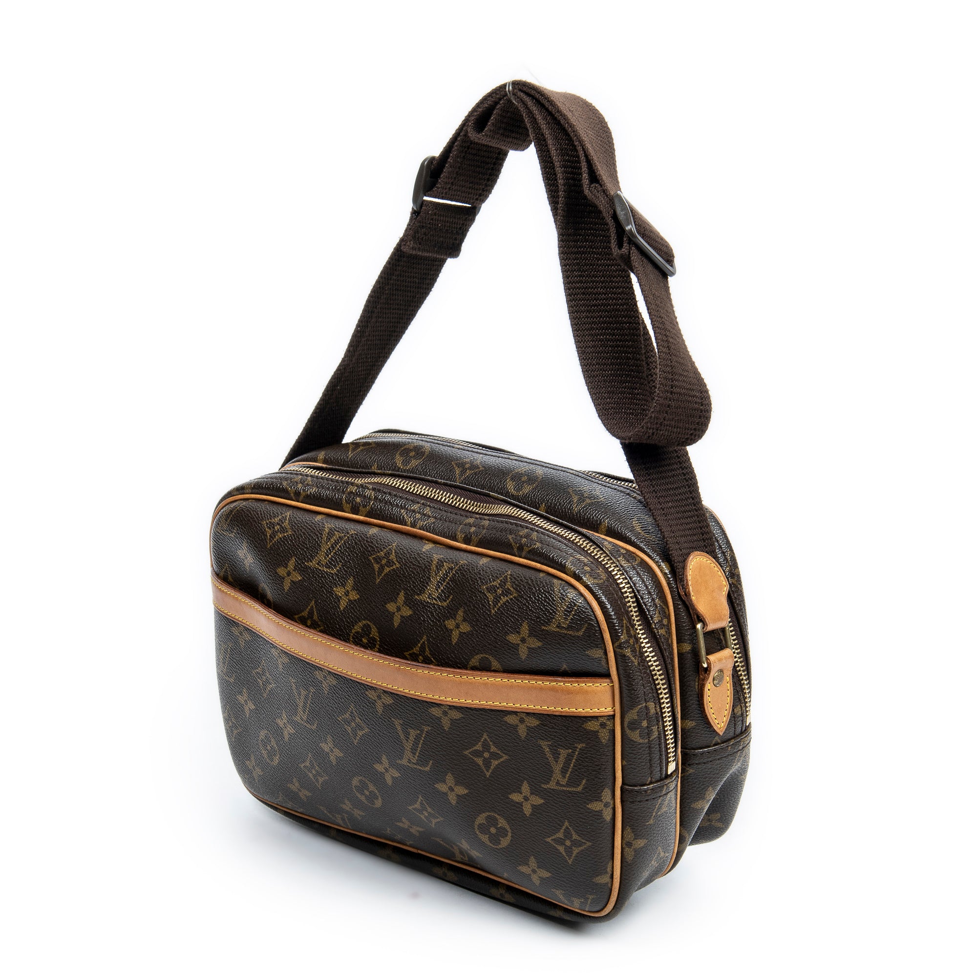 Shoulder Bag Reporter PM Brown Monogram Canvas