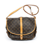 Shoulder Bag Saumur GM Brown Monogram Canvas