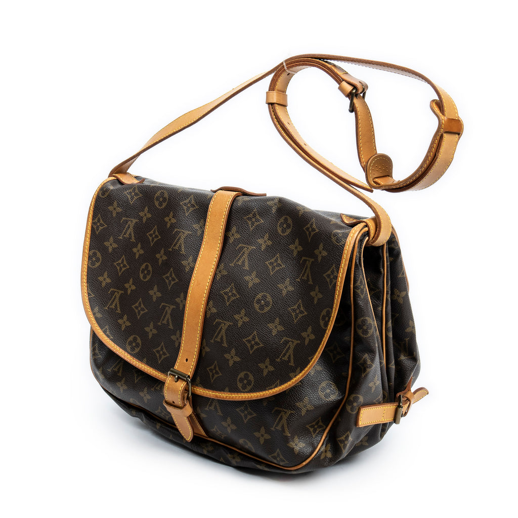 Shoulder Bag Saumur GM Brown Monogram Canvas