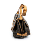Shoulder Bag Saumur GM Brown Monogram Canvas