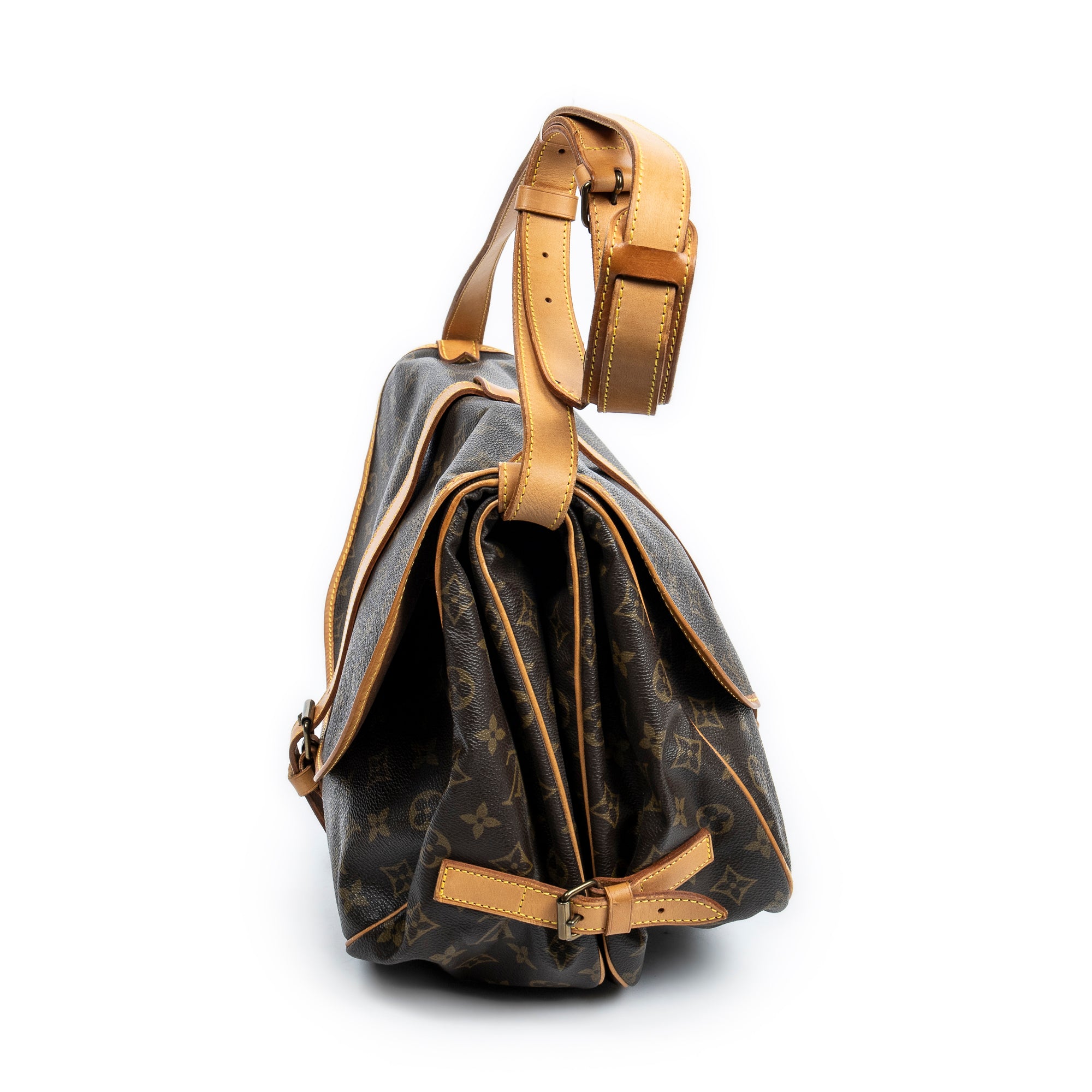 Shoulder Bag Saumur GM Brown Monogram Canvas