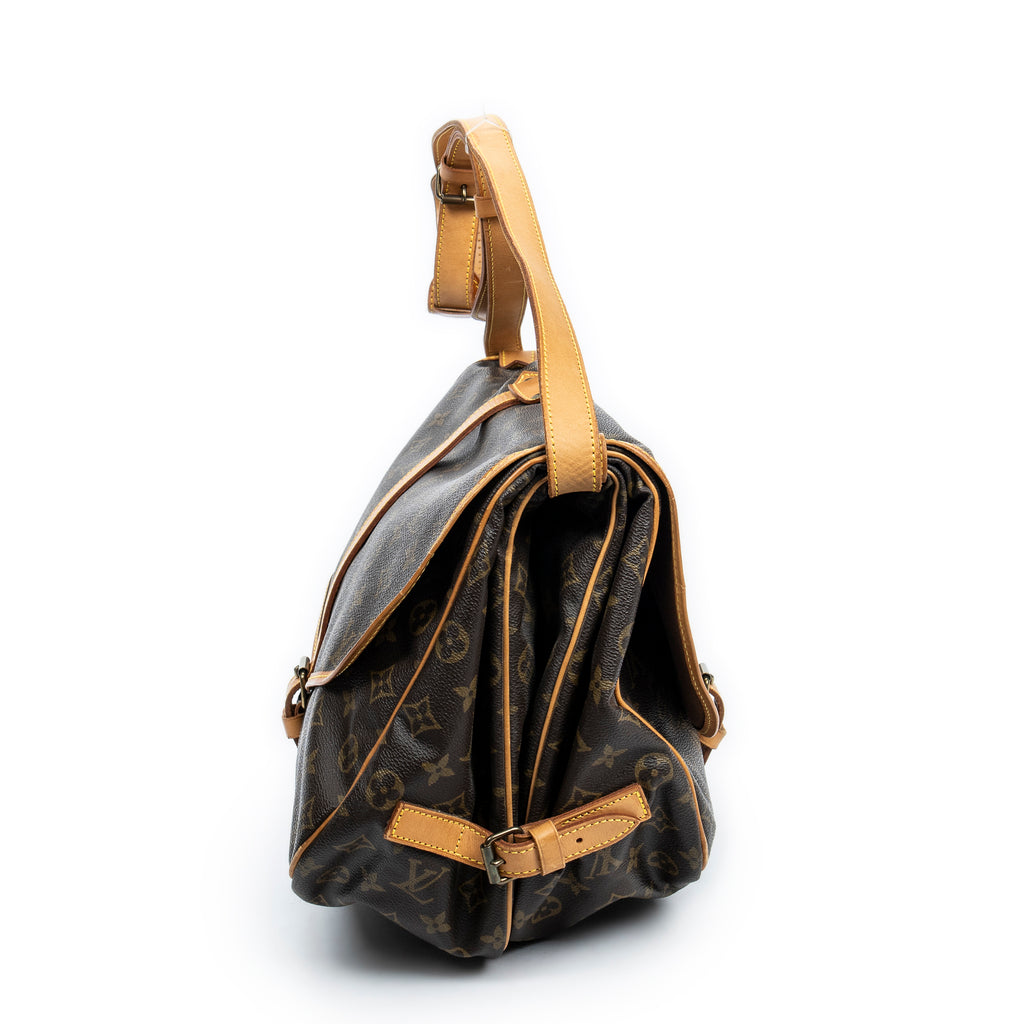 Shoulder Bag Saumur GM Brown Monogram Canvas
