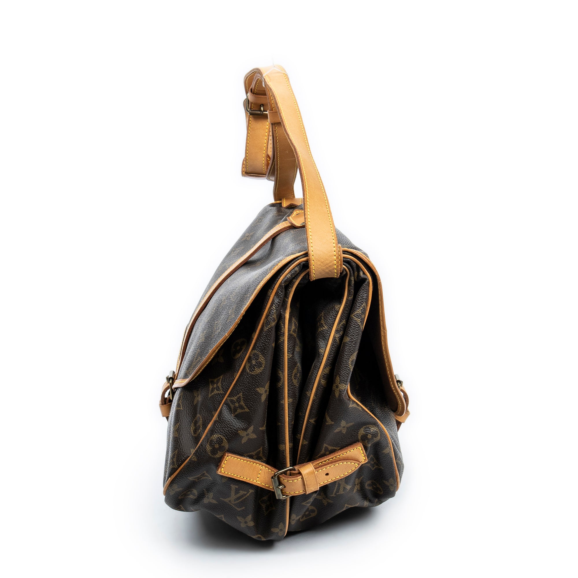 Shoulder Bag Saumur GM Brown Monogram Canvas