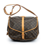 Shoulder Bag Saumur GM Brown Monogram Canvas