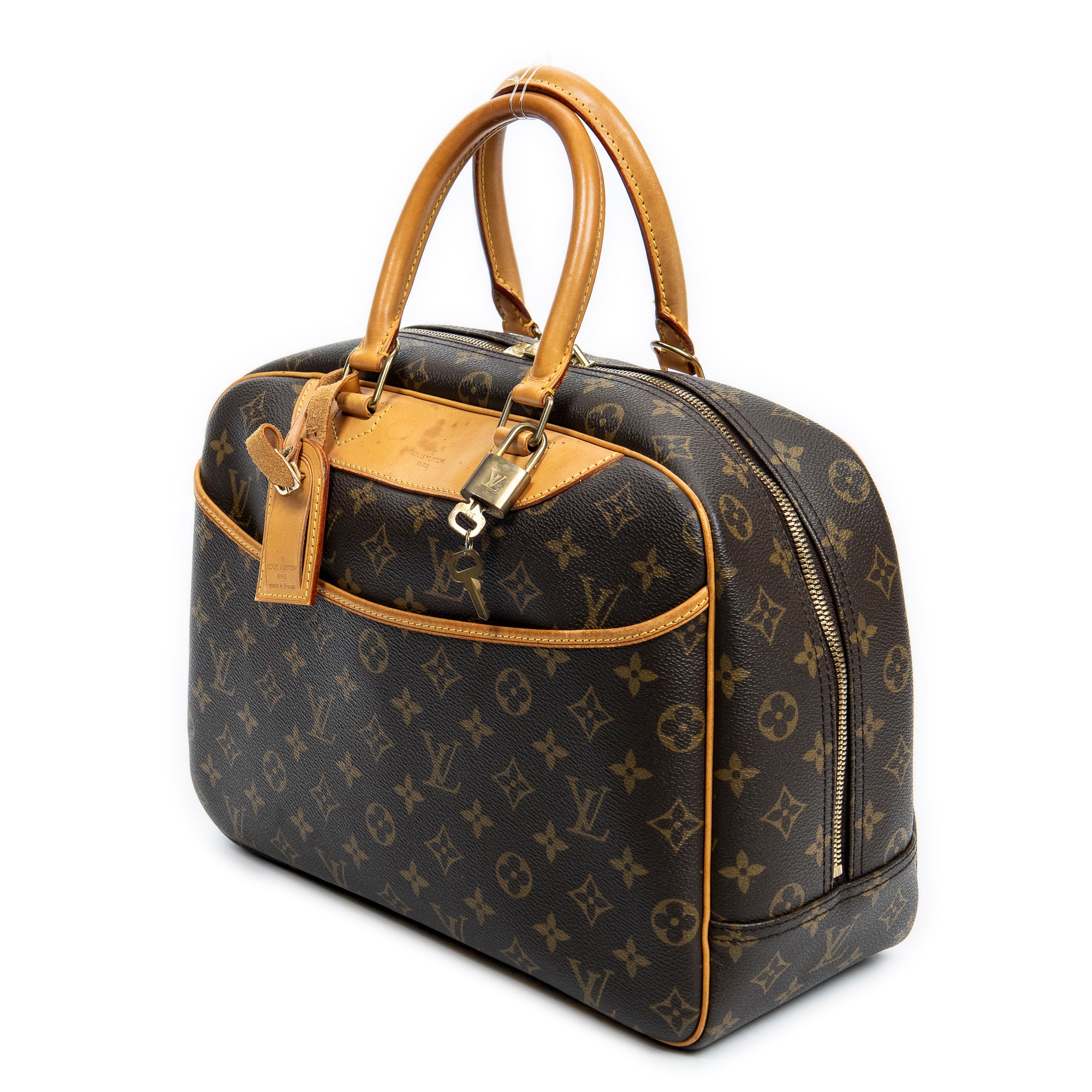 Handbag Deauville Brown Monogram Canvas