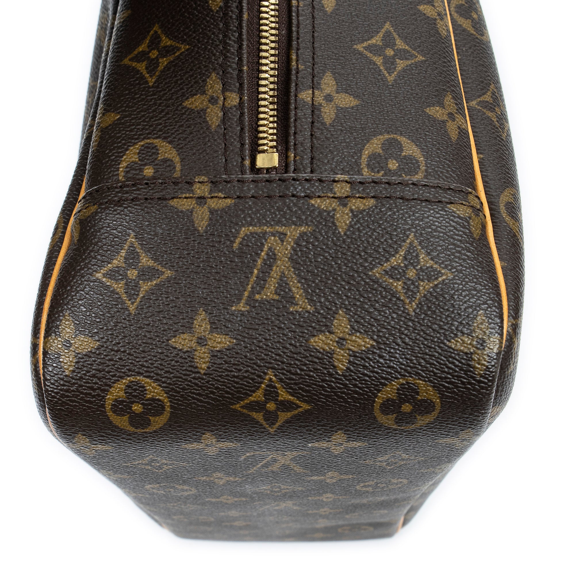 Handbag Deauville Brown Monogram Canvas