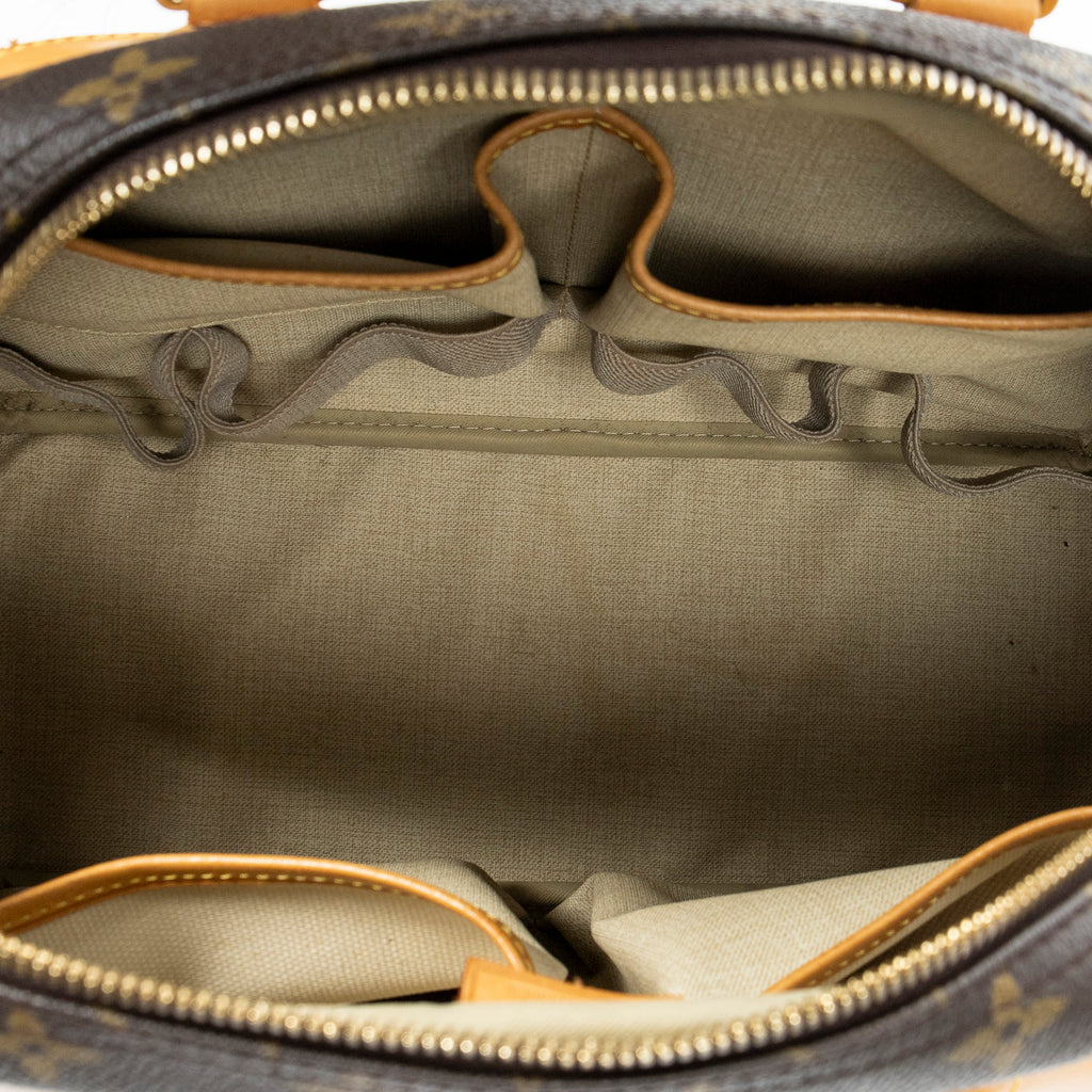 Handbag Deauville Brown Monogram Canvas