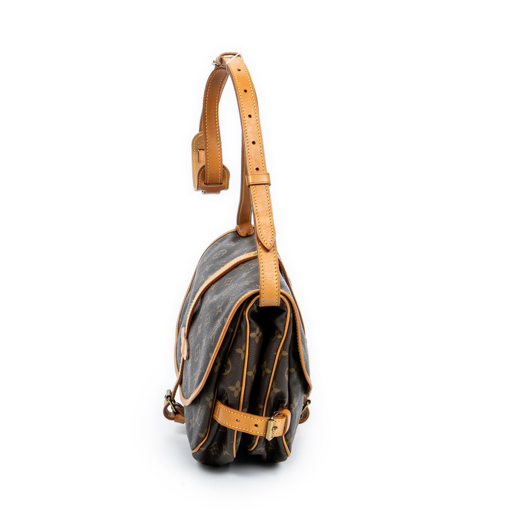 Shoulder Bag Saumur MM Brown Monogram Canvas