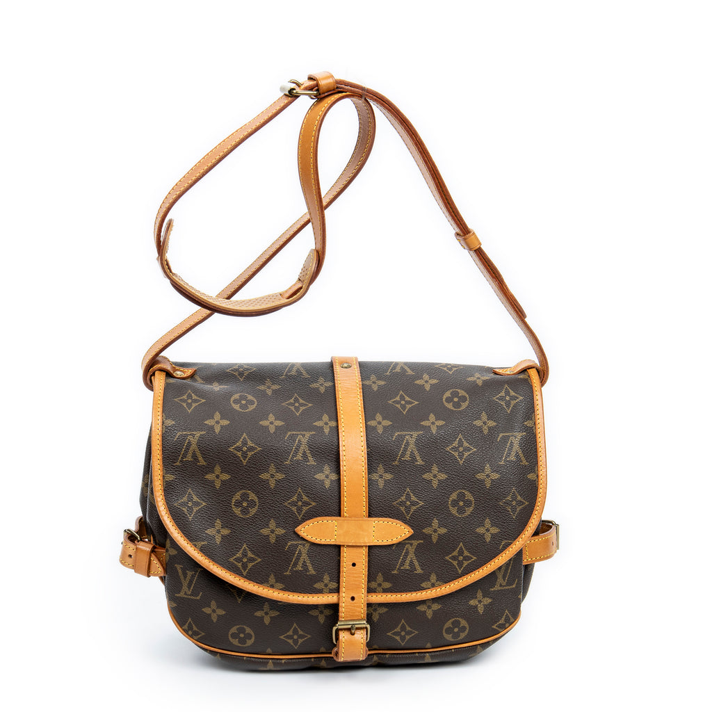 Shoulder Bag Saumur MM Brown Monogram Canvas