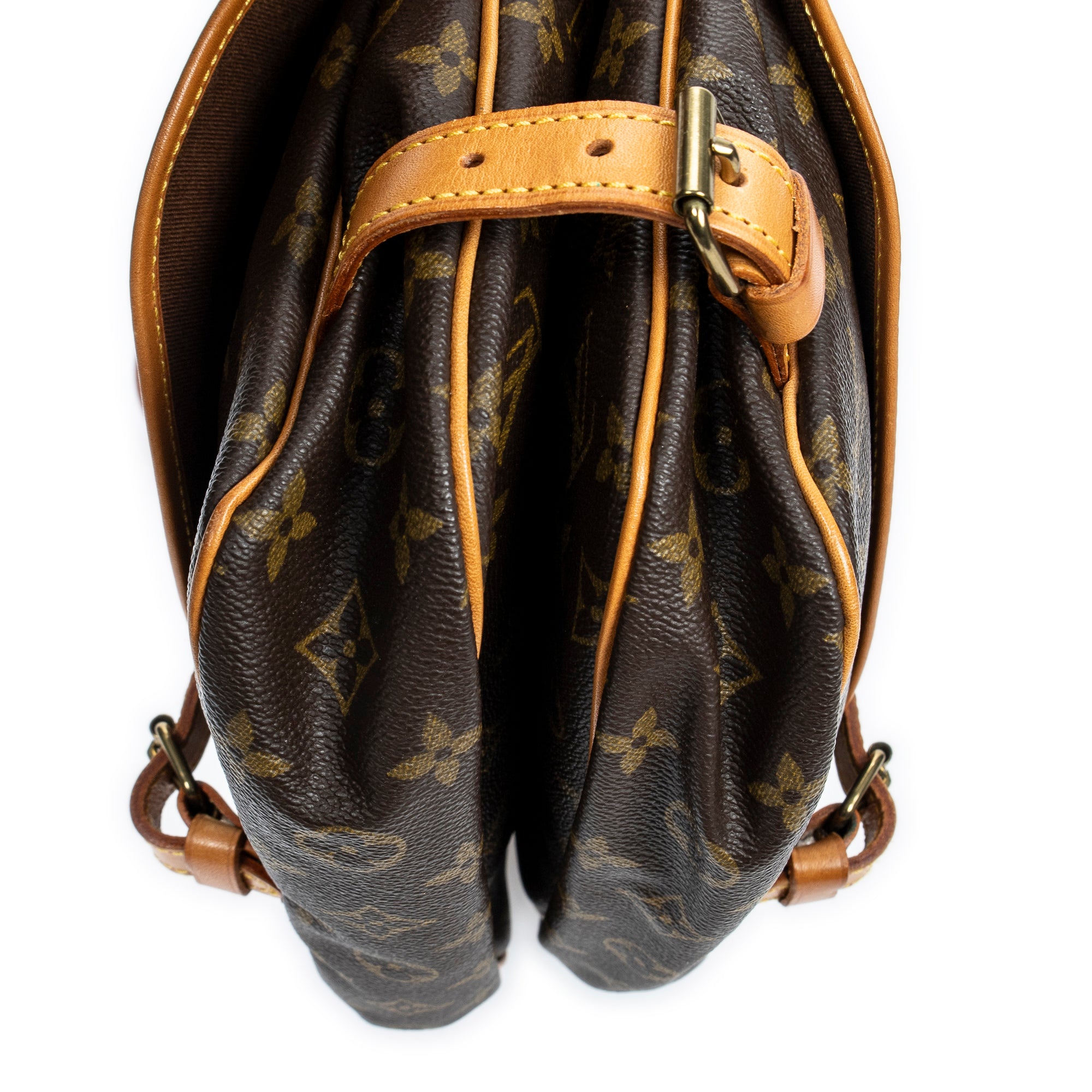 Shoulder Bag Saumur MM Brown Monogram Canvas