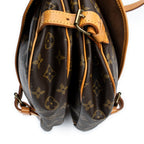 Shoulder Bag Saumur MM Brown Monogram Canvas