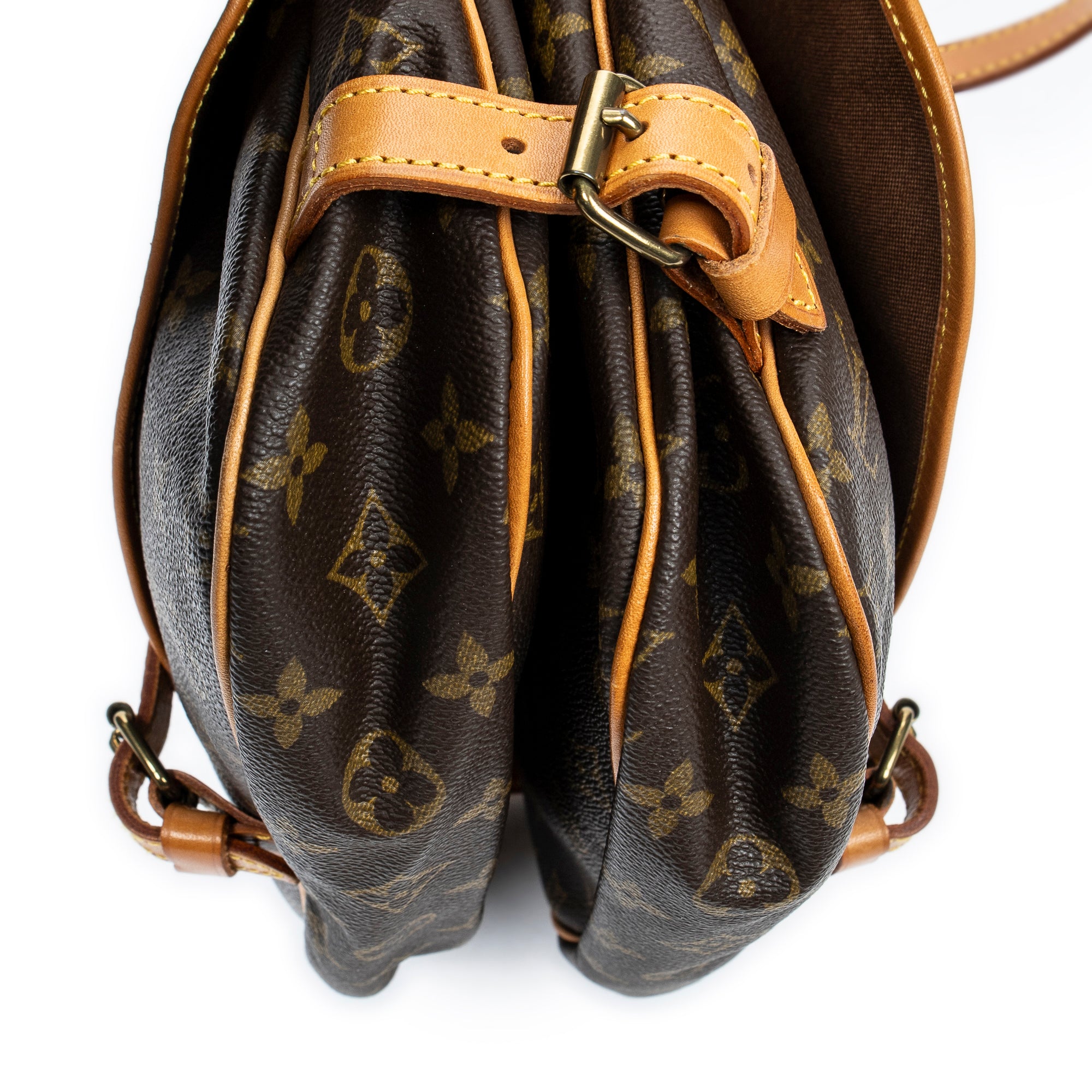 Shoulder Bag Saumur MM Brown Monogram Canvas