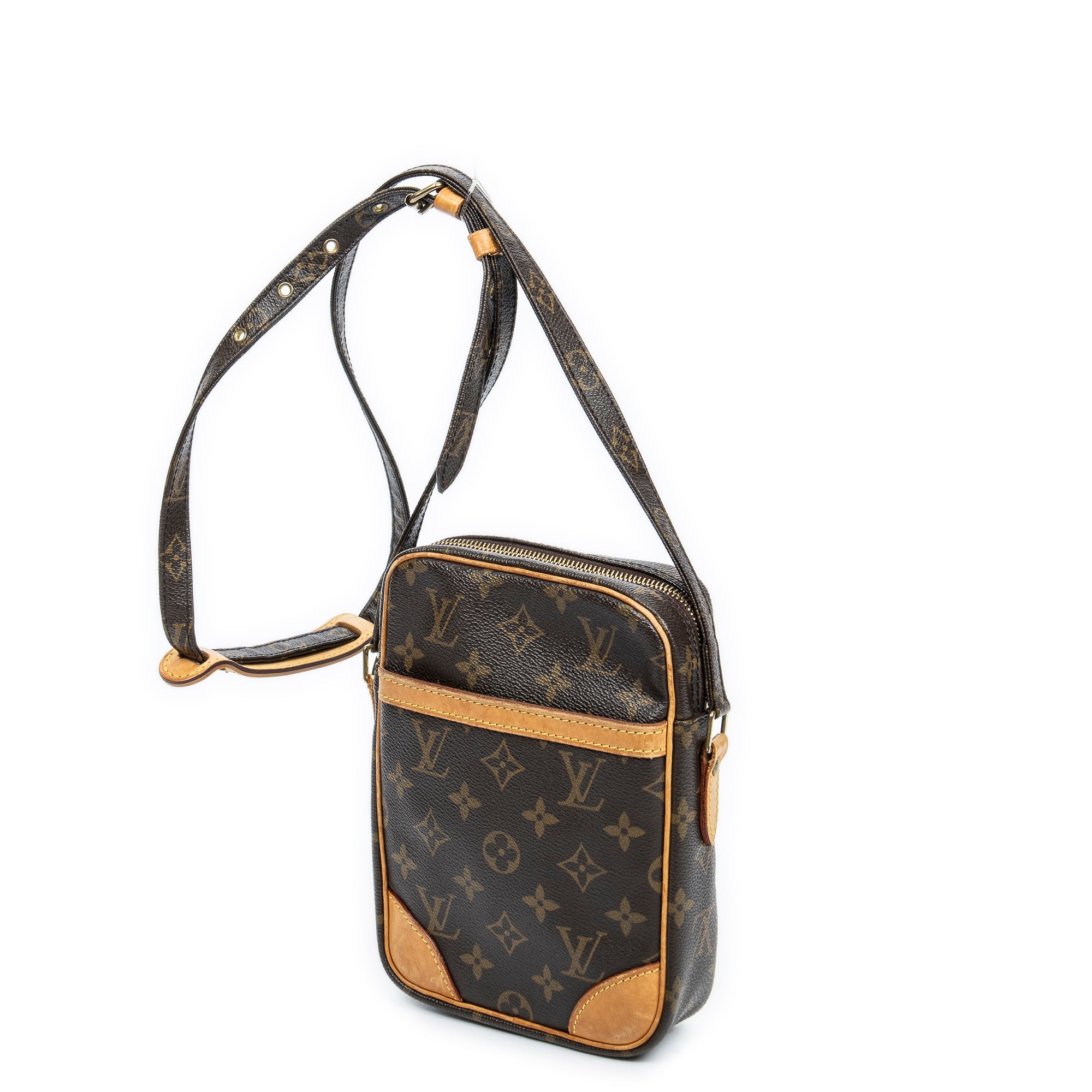 Shoulder Bag Danube Brown Monogram Canvas