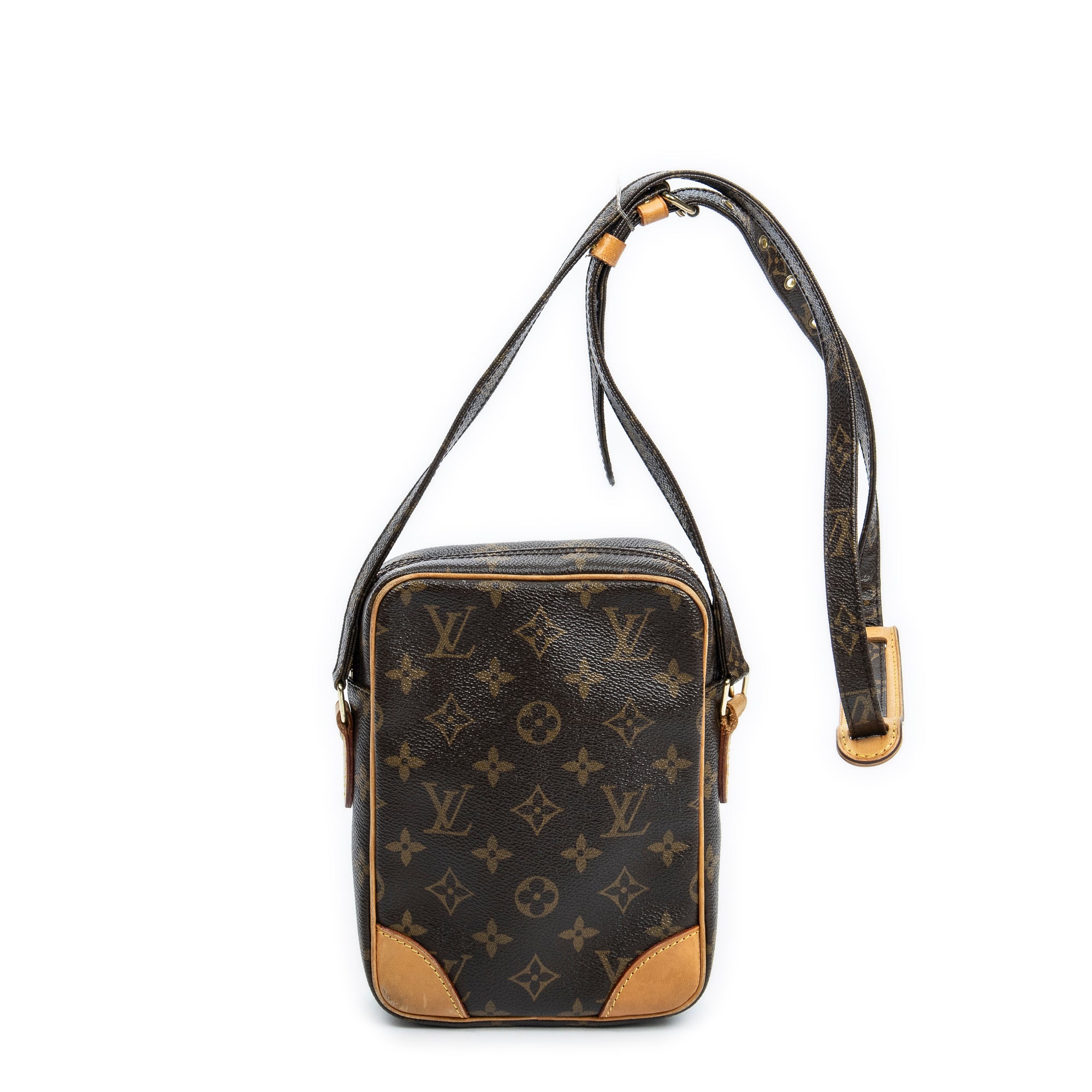Shoulder Bag Danube Brown Monogram Canvas