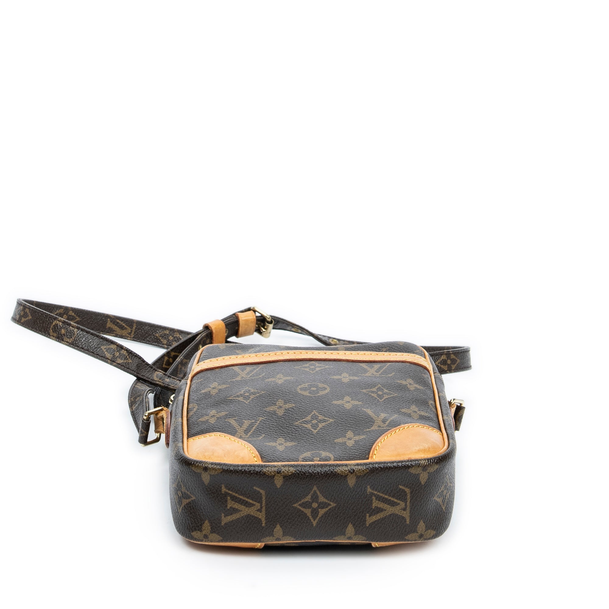 Shoulder Bag Danube Brown Monogram Canvas