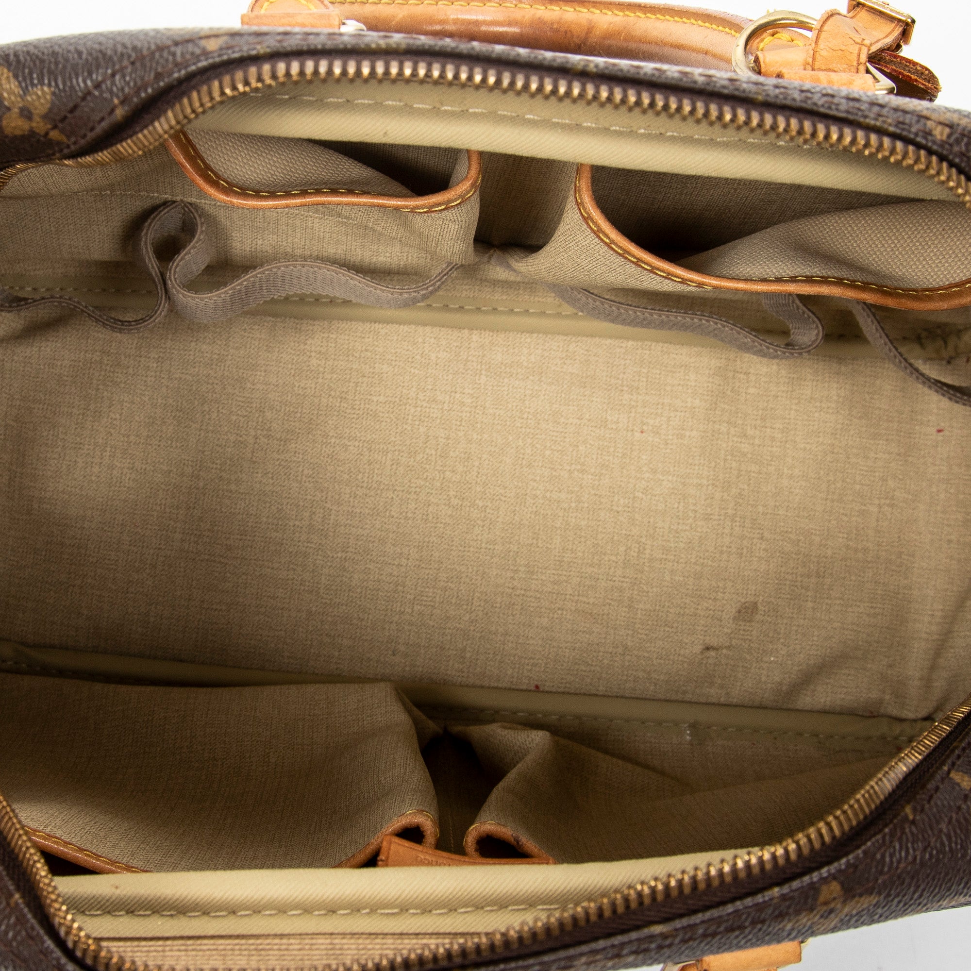 Handbag Deauville Brown Monogram Canvas
