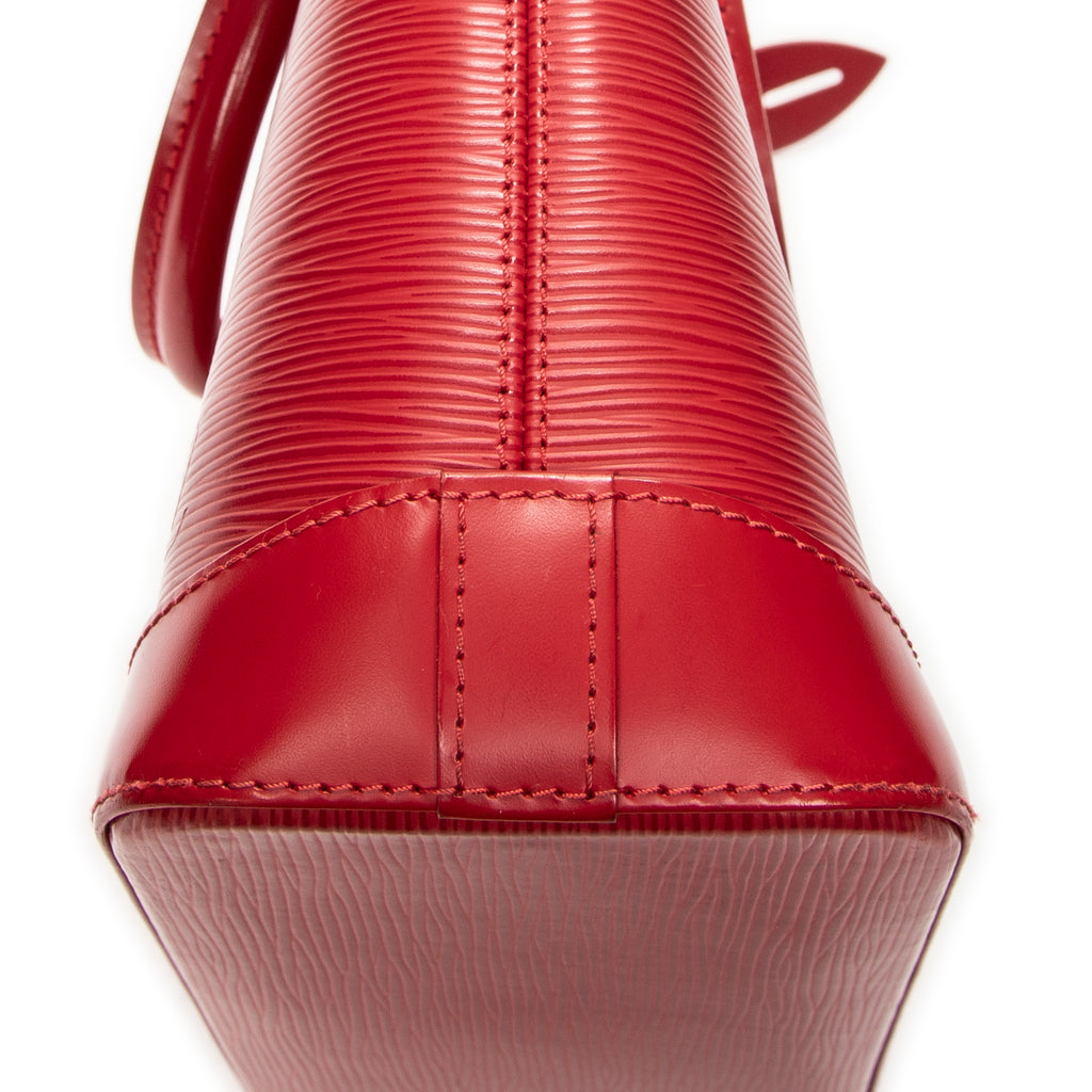 Handbag Lockit PM Red Epi