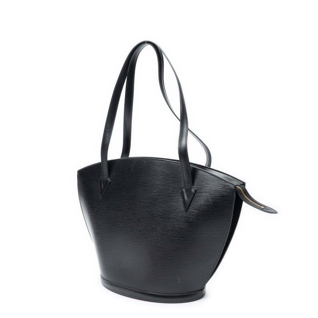 Sac Épaule Saint-Jacques Shopping GM Cuir Épi Noir