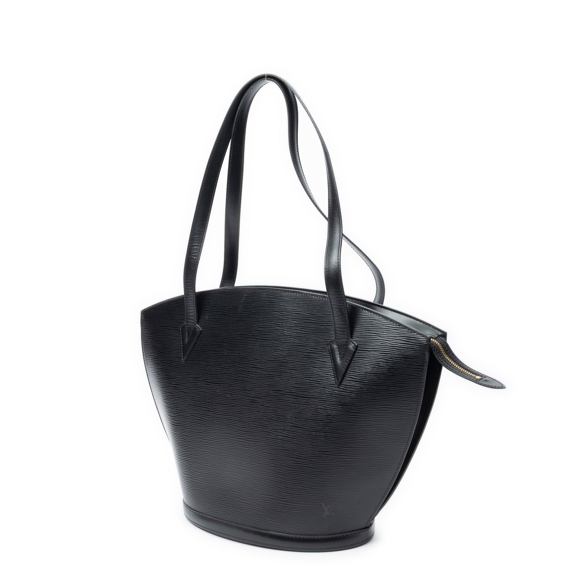 Sac Épaule Saint-Jacques Shopping GM Cuir Épi Noir