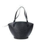 Sac Épaule Saint-Jacques Shopping GM Cuir Épi Noir