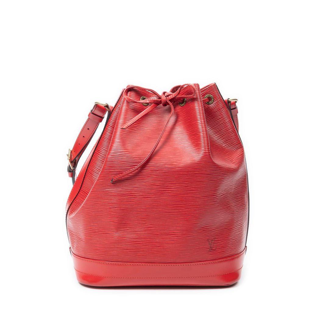 Sac Bandoulière Noé GM Cuir Épi Rouge