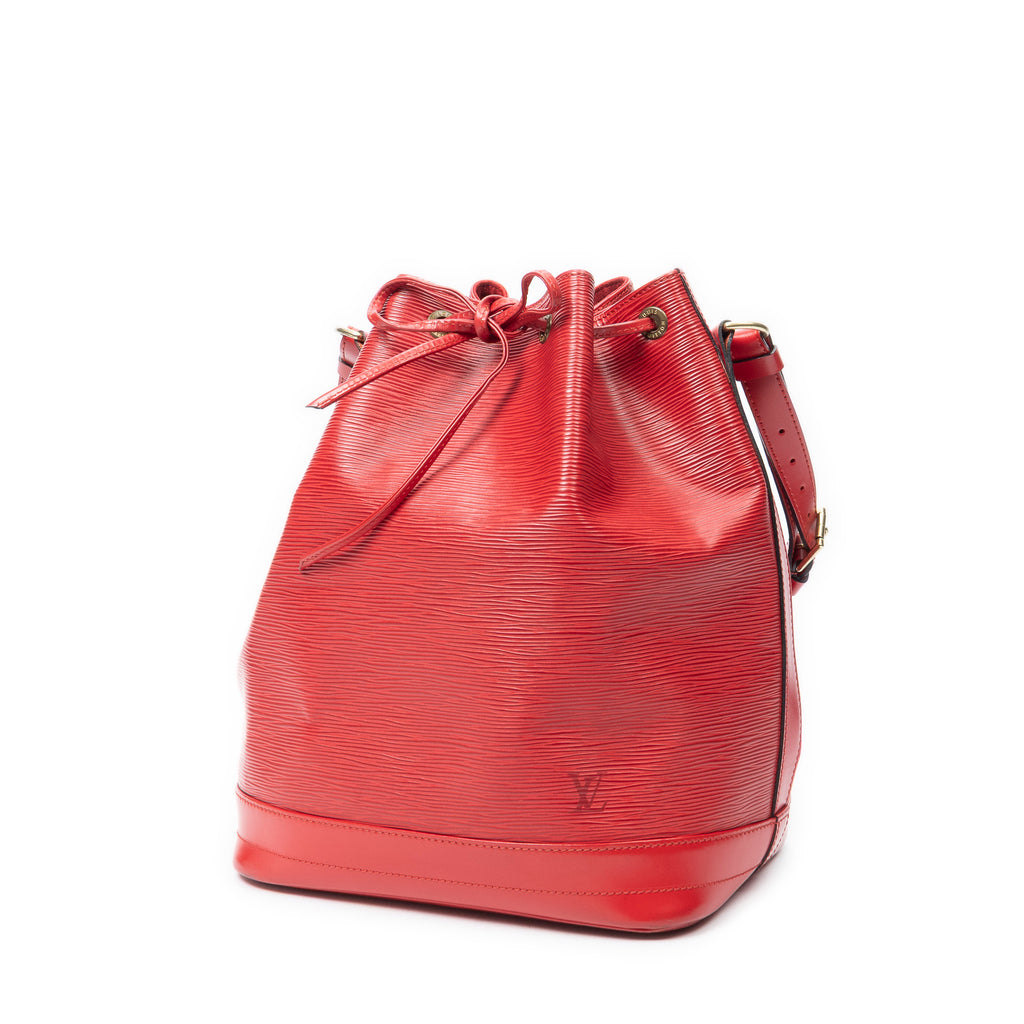 Sac Bandoulière Noé GM Cuir Épi Rouge