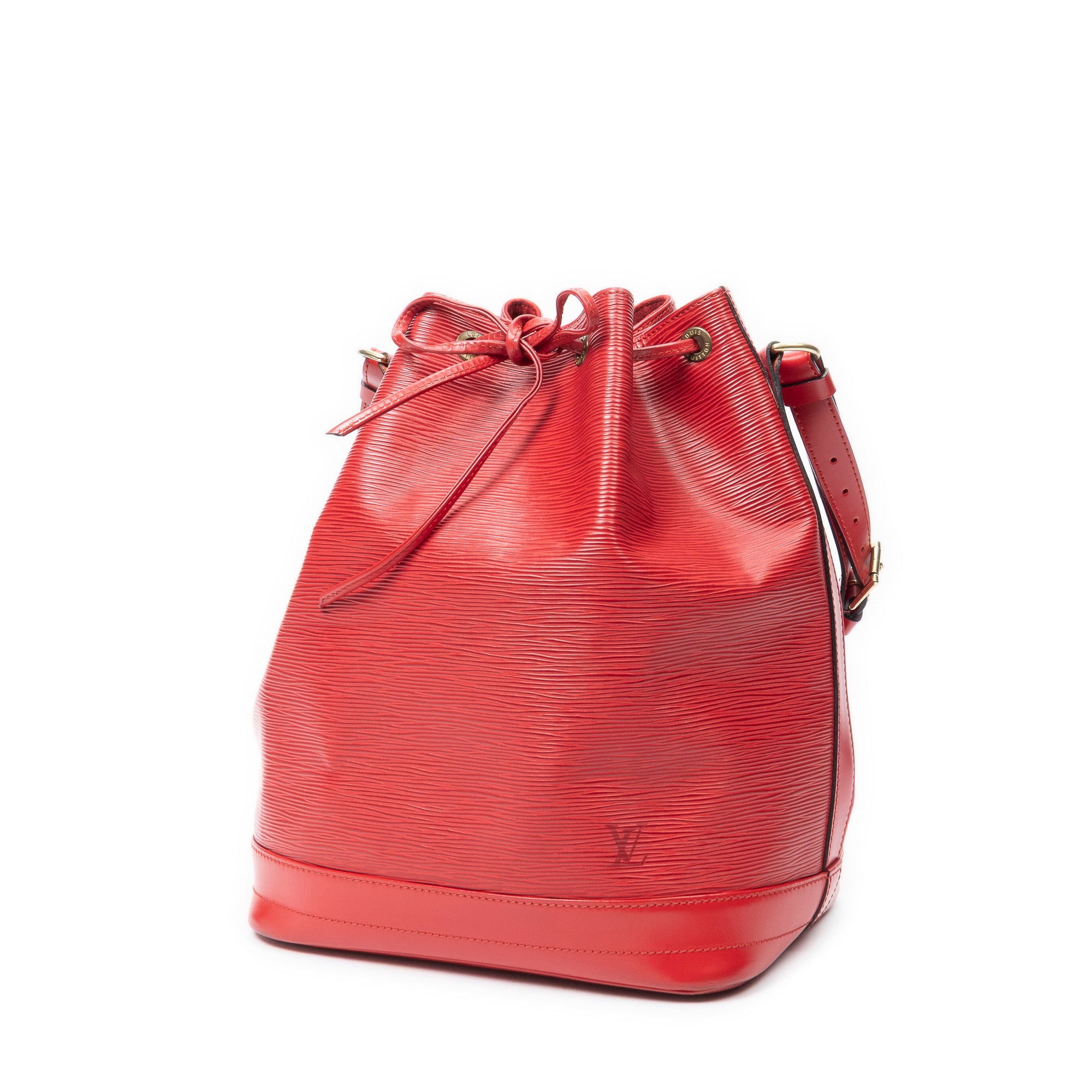 Sac Bandoulière Noé GM Cuir Épi Rouge