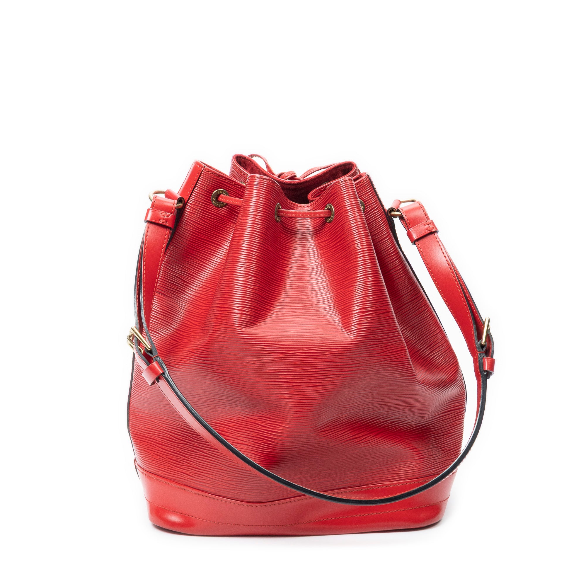 Sac Bandoulière Noé GM Cuir Épi Rouge