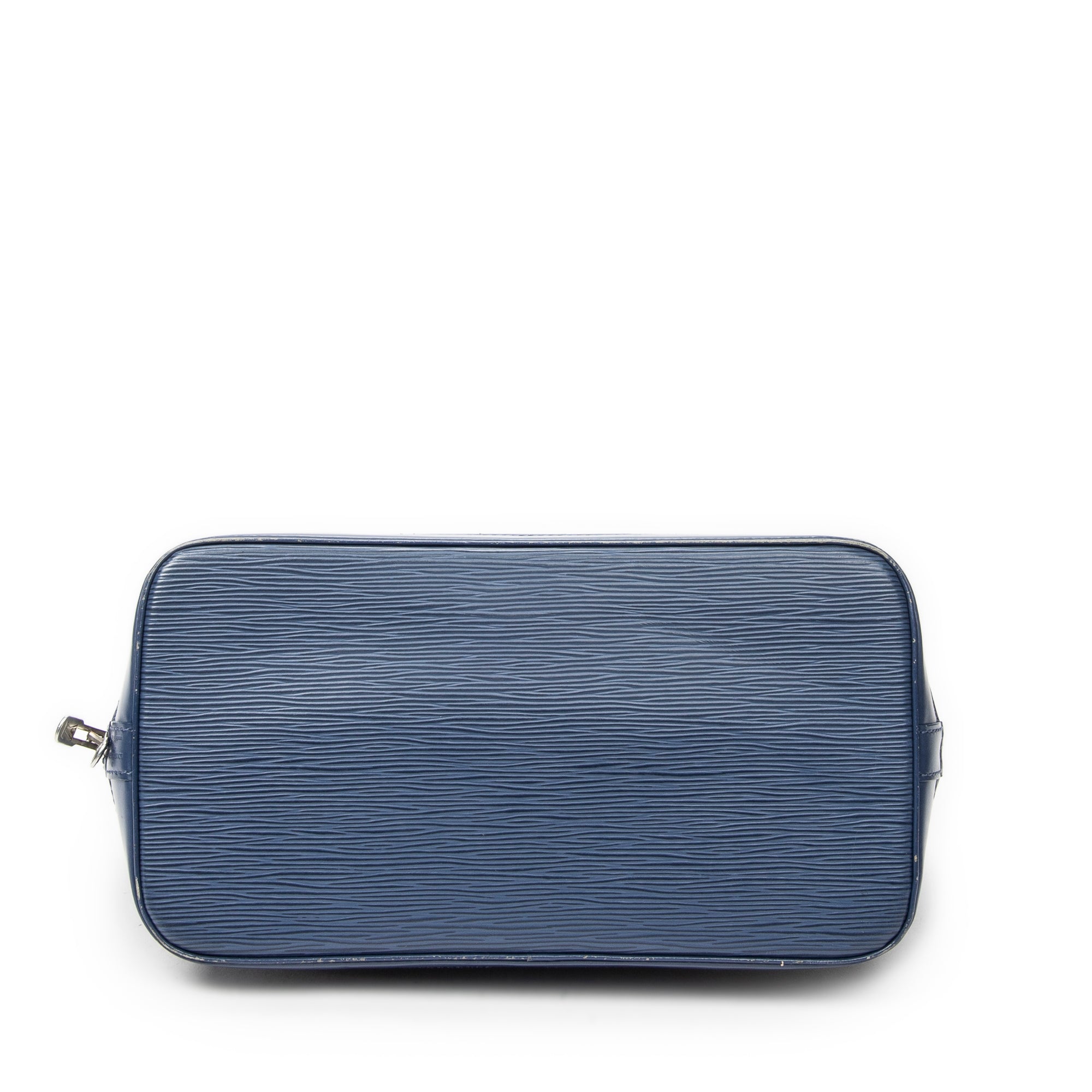 Handbag Alma PM Myrtille Blue Epi