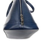 Handbag Alma PM Myrtille Blue Epi