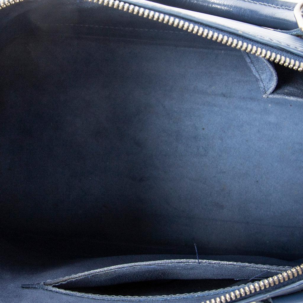 Handbag Alma PM Myrtille Blue Epi