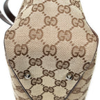 Shoulder Bag Small Shoulder Tote Beige Monogrammed Canvas