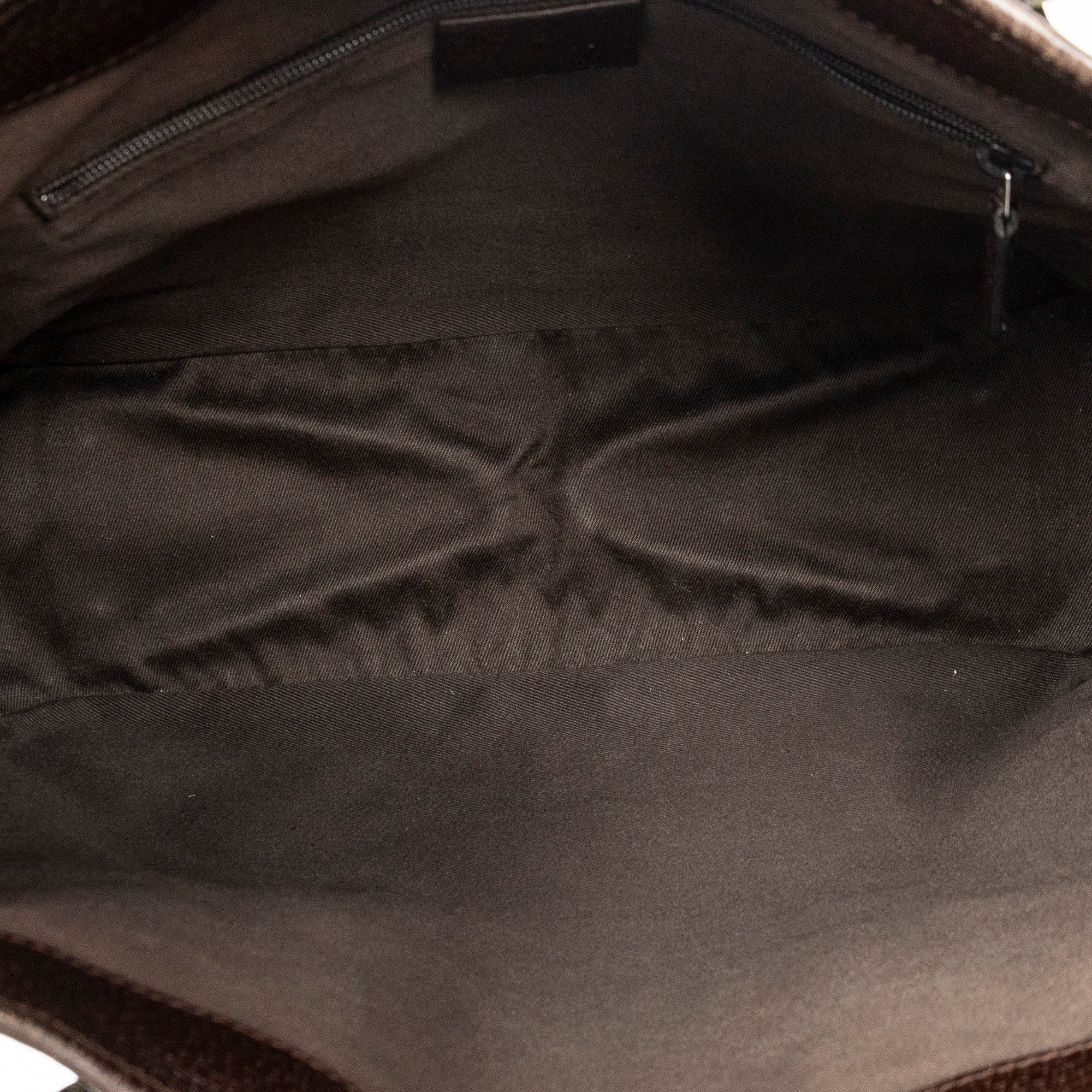 Shoulder Bag Small Shoulder Tote Beige Monogrammed Canvas
