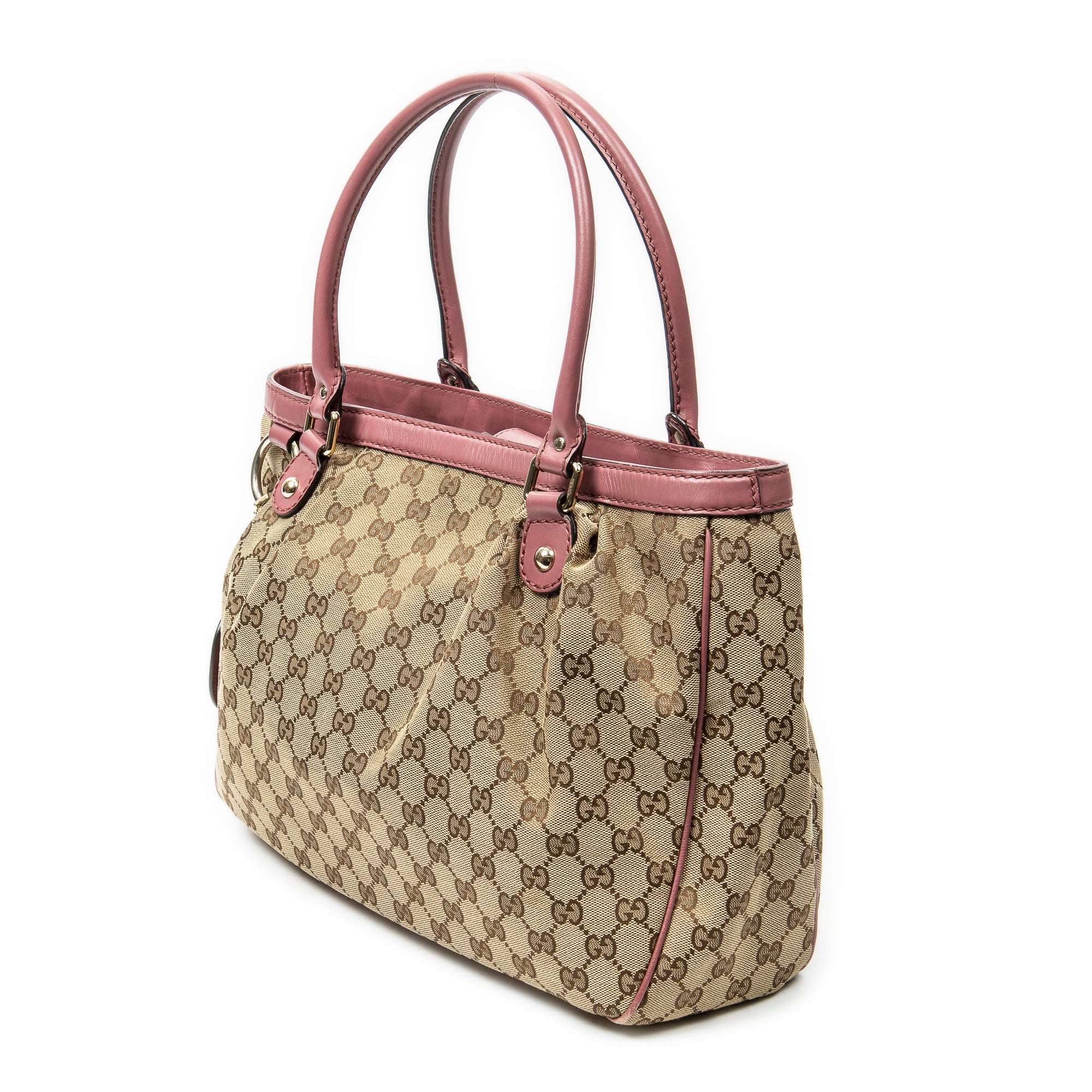 Shoulder Bag Medium Sukey Tote Beige Monogrammed Canvas