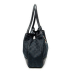 Shoulder Bag Medium Princy Tote Black Monogrammed Canvas