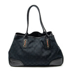 Shoulder Bag Medium Princy Tote Black Monogrammed Canvas