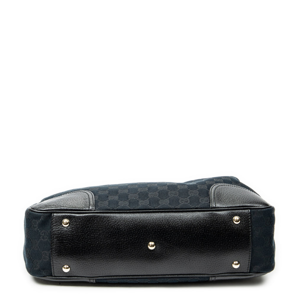 Shoulder Bag Medium Princy Tote Black Monogrammed Canvas