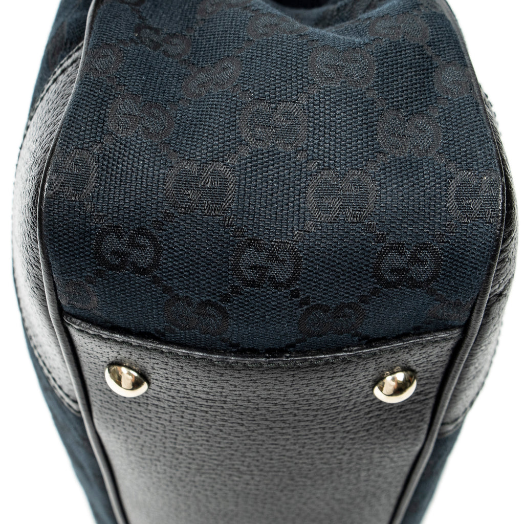 Shoulder Bag Medium Princy Tote Black Monogrammed Canvas