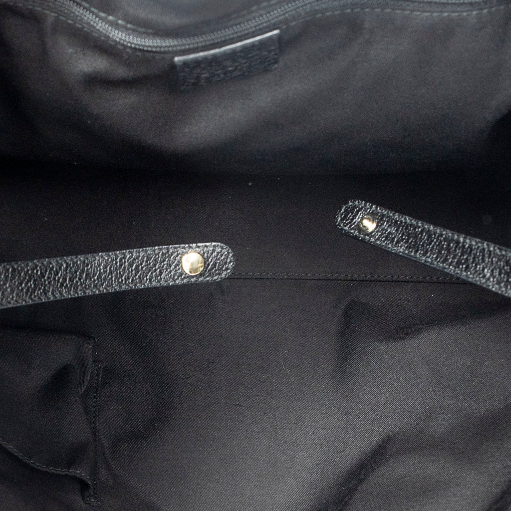 Shoulder Bag Medium Princy Tote Black Monogrammed Canvas