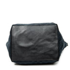 Shoulder Bag Large Web Shopping Tote Black Monogrammed Canvas