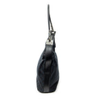 Shoulder Bag Zip Hobo Black Monogrammed Canvas