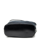 Shoulder Bag Zip Hobo Black Monogrammed Canvas