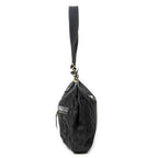 Shoulder Bag Double Pocket Messenger Black Monogrammed Canvas