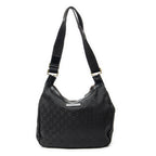 Shoulder Bag Double Pocket Messenger Black Monogrammed Canvas